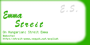 emma streit business card